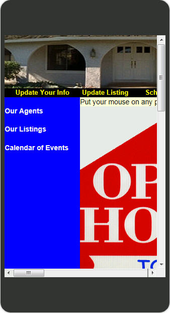 Open House Manager tool Mobile version