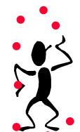 man juggling