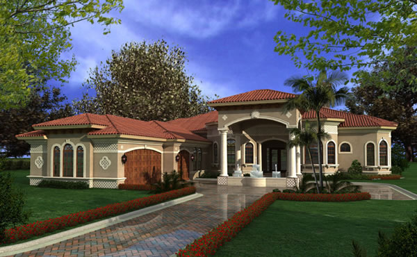 1-story Luxury Mediterranean Style